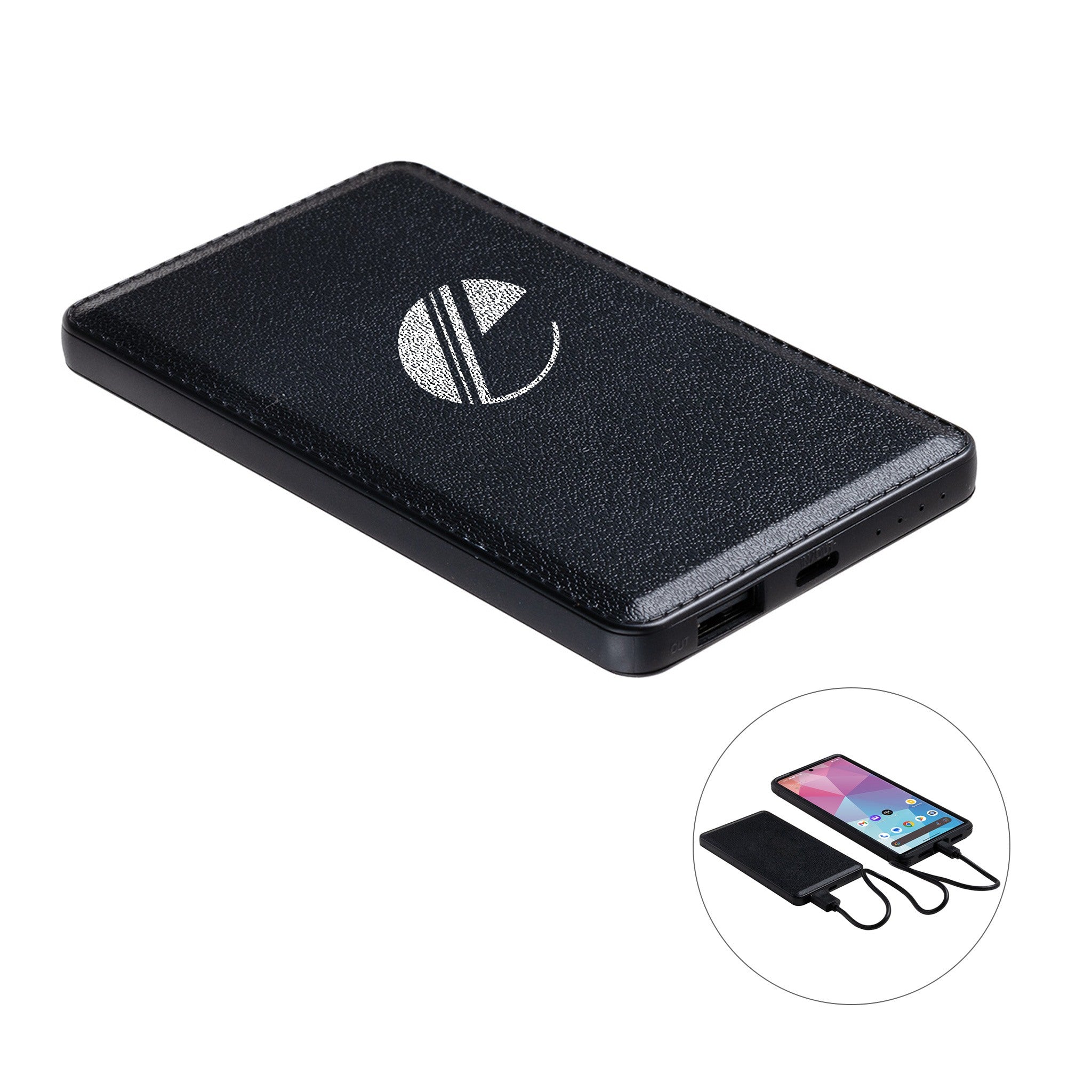 4000mAh Sovereign Wireless Charging Power Bank  Imprinted with Logo (Q990922)