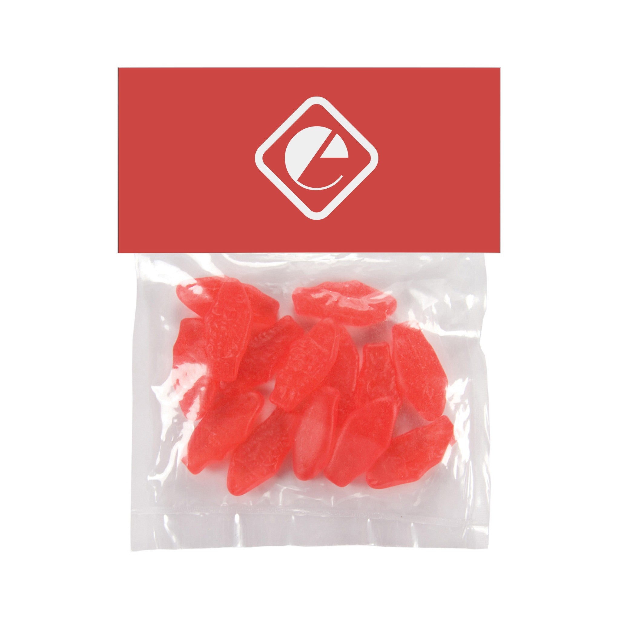 Candy Bag With Header Card Swedish Fish (Large)  Imprinted with Logo (Q991122)