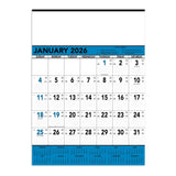 Blue & Black Contractor's Memo Calendars 13-sheet (Q993722)