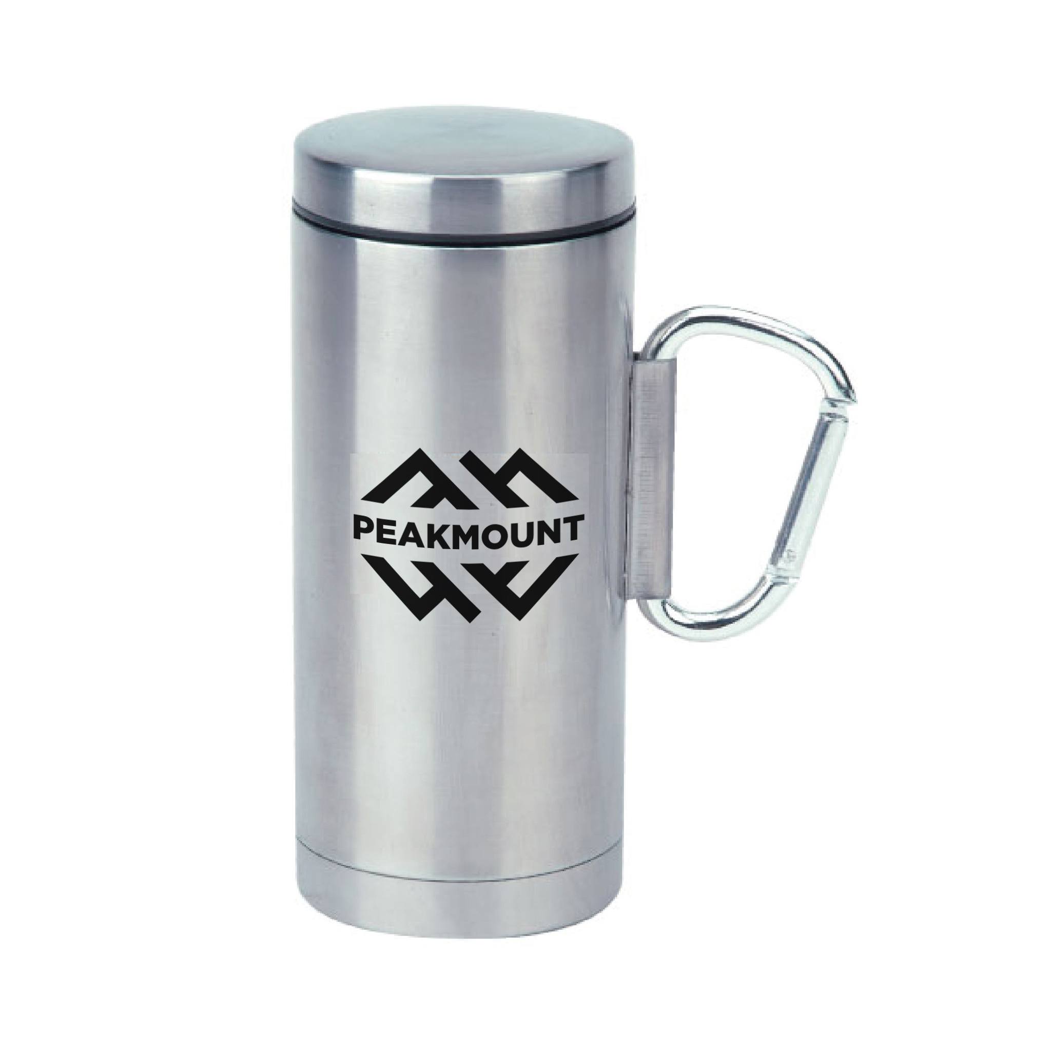 14 Oz. 2-wall Stainless Steel Travel Mug  Imprinted with Logo (Q998222)