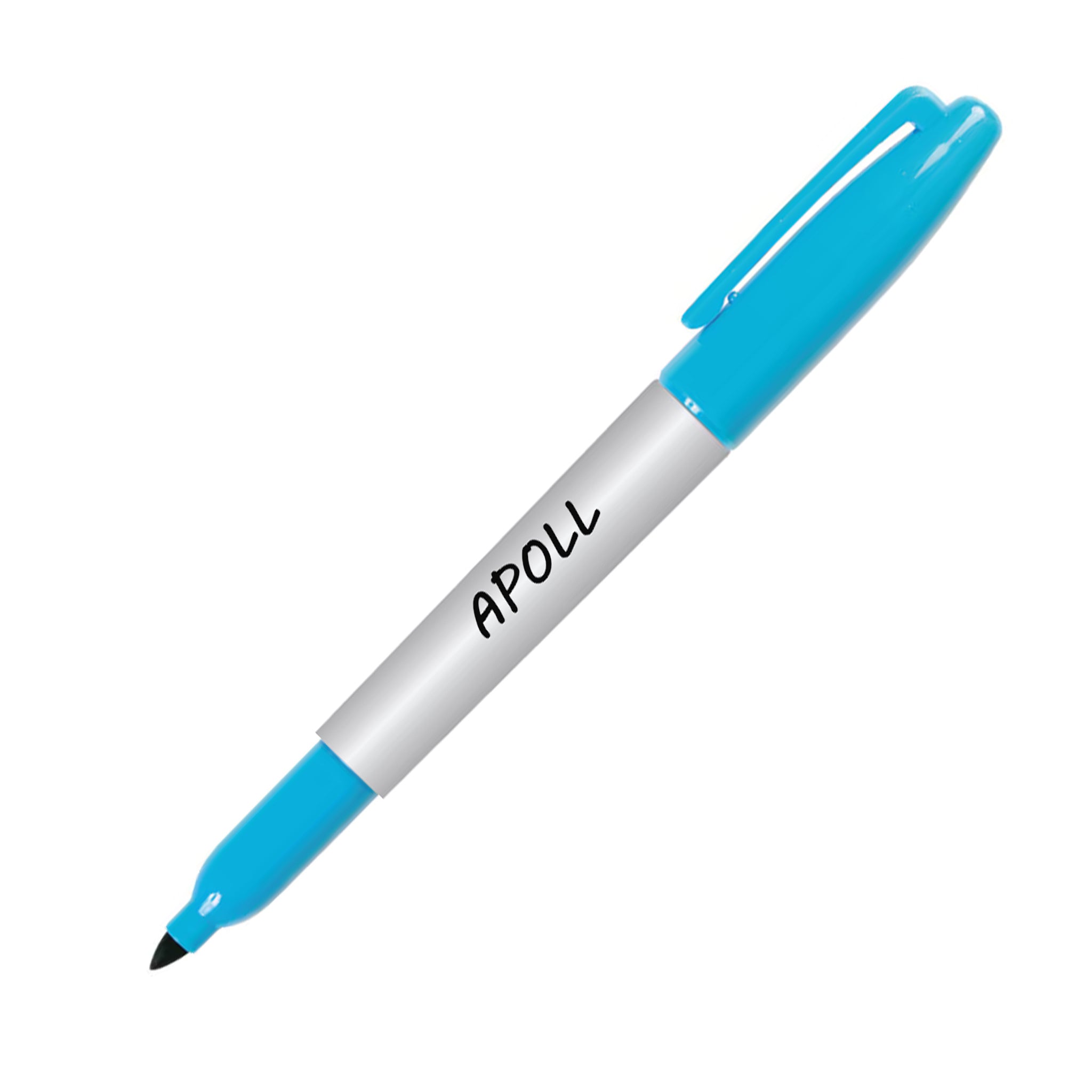 Sharpie® Fine Point - Turquoise  Imprinted with Logo (Q998332)