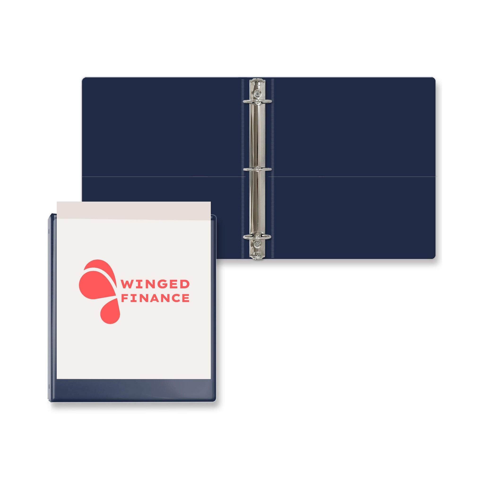 1.5 Inch Overlay Round Ring Binder  Imprinted with Logo (Q999122)