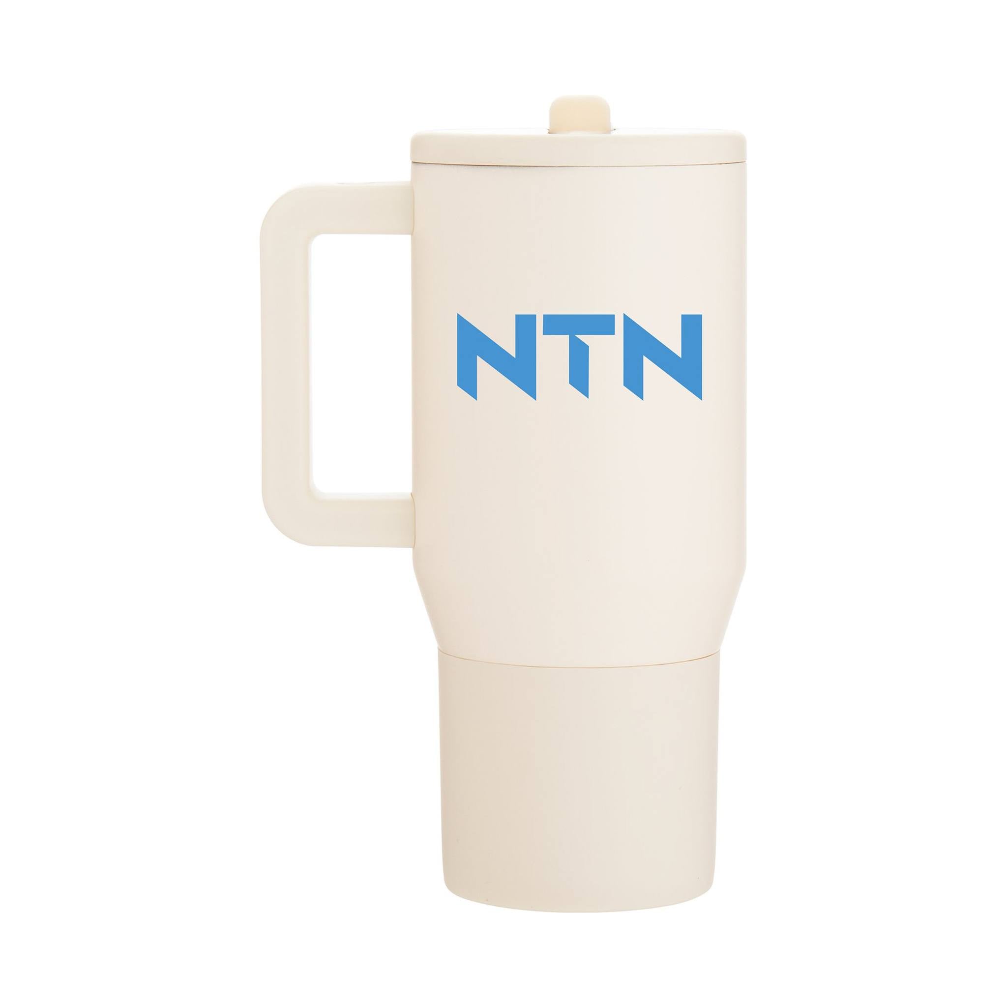 Hydrojug Traveler Tumbler - Cream  Imprinted with Logo (Q999532)