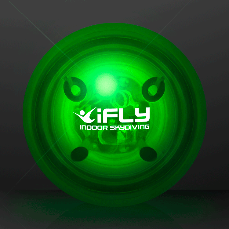 1.5" Blinky Green Rubber Bounce Balls (Q849911)
