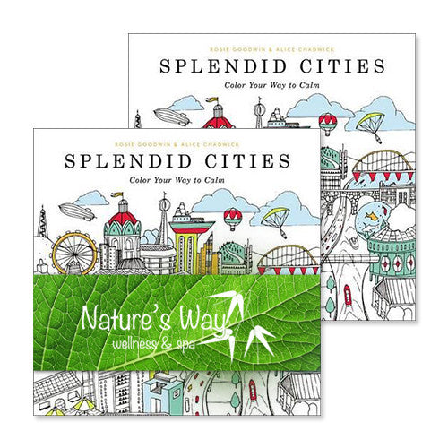 Splendid Cities Adult Coloring Books  Imprinted with Logo (Q131311)