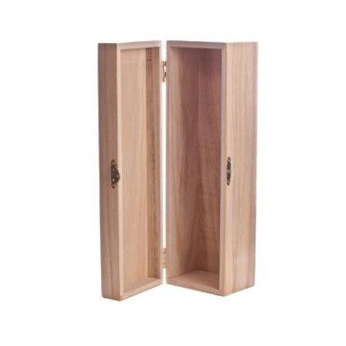 Logoed Natural Wood Single Bottle Wine Chest (Q659275) - 