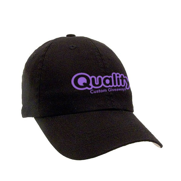 Unconstructed Chino Washed Cotton Twill Cap  Imprinted with Logo (Q100240)