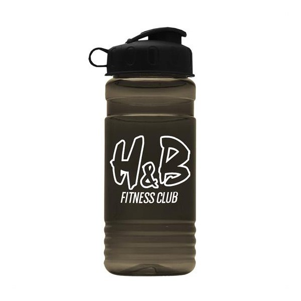 20 Oz. UpCycle RPET Bottle - Flip Top Lid  Imprinted with Logo (Q103722)