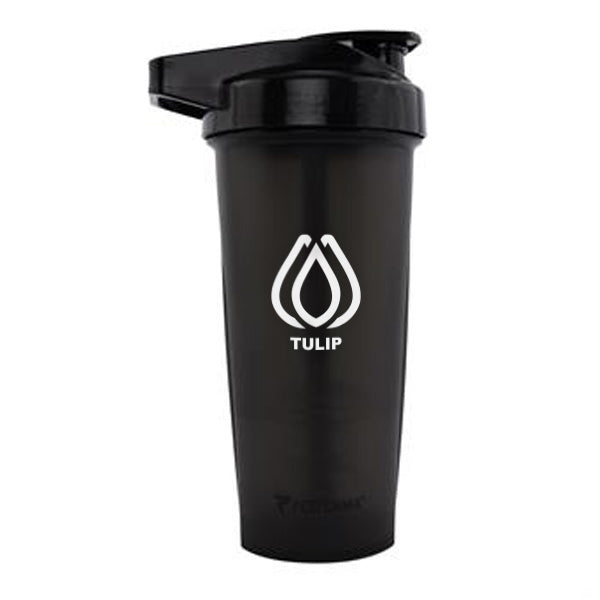 28 Oz. ACTIV Shaker Bottle - Black  Imprinted with Logo (Q109522)