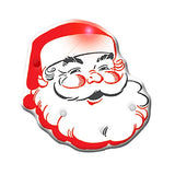 Light Up Flashing Classic Santa LED Pin (Q112711)