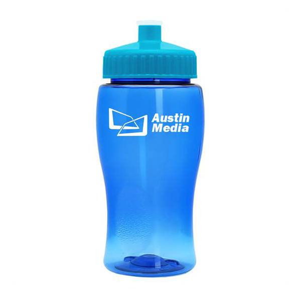 18 Oz. Poly-Pure Jr. Transparent Bottle  Imprinted with Logo (Q113722)