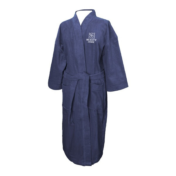 Terry Velour Kimono Robe Colored  Imprinted with Logo (Q114211)