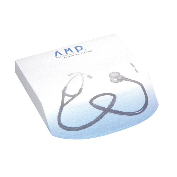 Post-It® Angle Note Pads 4 X 3 3/4 - Rounded  Imprinted with Logo (Q115811)