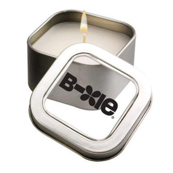 Aromatherapy Candle 4 Oz Tin  Imprinted with Logo (Q120011)