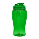 18 Oz. Transparent PETE Bottle - Flip Lid (Q123722)