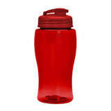 18 Oz. Transparent PETE Bottle - Flip Lid (Q123722)