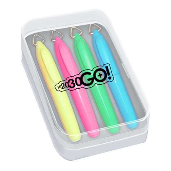 Mini Brite Spots Highlighters  Imprinted with Logo (Q127811)
