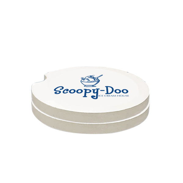 Absorbent Stone Car Coaster  Imprinted with Logo (Q129111)