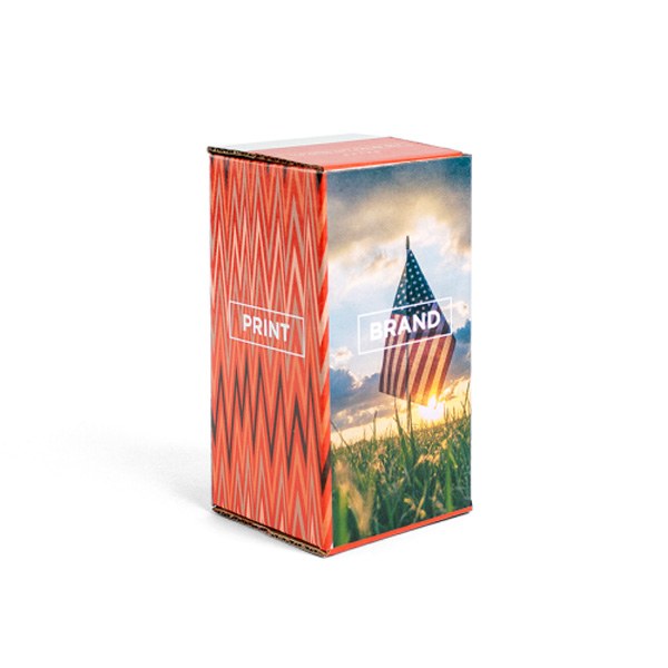 Top-Open Gift Mailer Boxes 4 x 4 x 8  Imprinted with Logo (Q130011)