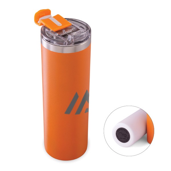 Crunch Time 18 Oz. Stainless Steel Tumbler  Imprinted with Logo (Q132522)
