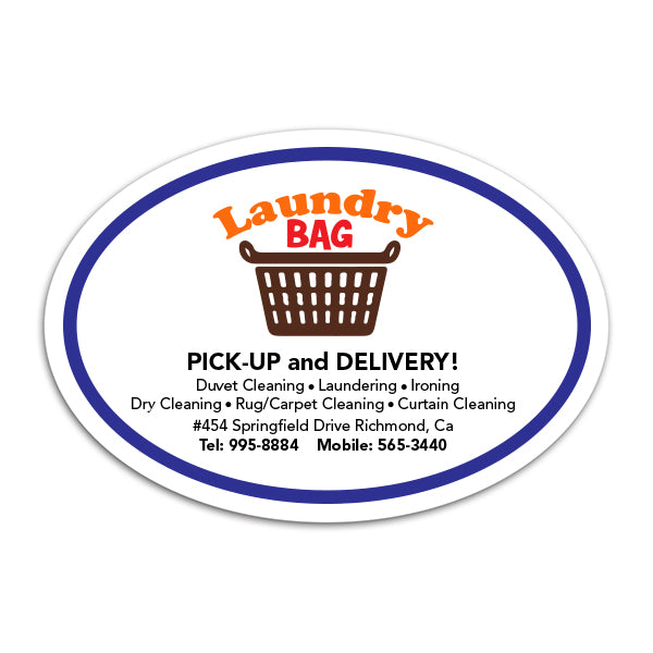 Small Oval Car Sign Magnets (Q135511)