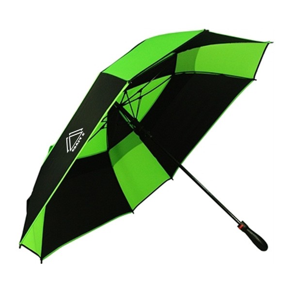 61 Inch Auto Open Wind Proof Square Golf Umbrella  Imprinted with Logo (Q137422)
