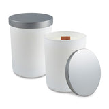 14 Oz. White Matte Candle With LUX Box (Q141211)