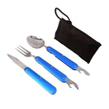 3-Piece Camping Cutlery Set With Pouch (Q148011)