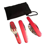 3-Piece Camping Cutlery Set With Pouch (Q148011)