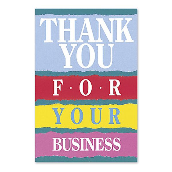 Thank You For Your Business Postcards 4" x 6" (Q153111)