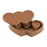 Double Heart Box With 3 Solid Heart Truffles (Q153611)