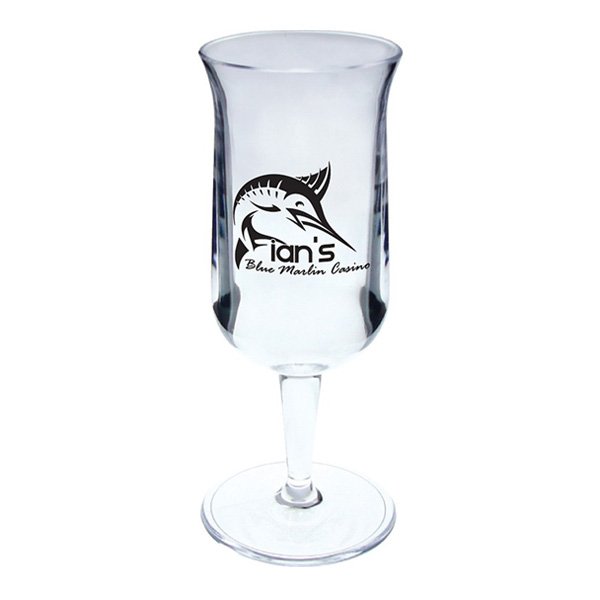 2 Oz. Plastic Mini Hurricane Glass  Imprinted with Logo (Q157211)