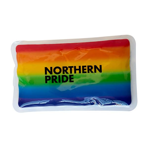 Rainbow Gel Beads Hot/Cold Pack Rectangle  Imprinted with Logo (Q157622)
