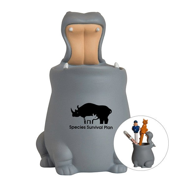 Hippo Pen Holder  Imprinted with Logo (Q167622)