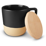 16.5 Oz. Boston Ceramic Mug With Wood Lid (Q168622)