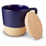 16.5 Oz. Boston Ceramic Mug With Wood Lid (Q168622)