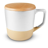 16.5 Oz. Boston Ceramic Mug With Wood Lid (Q168622)