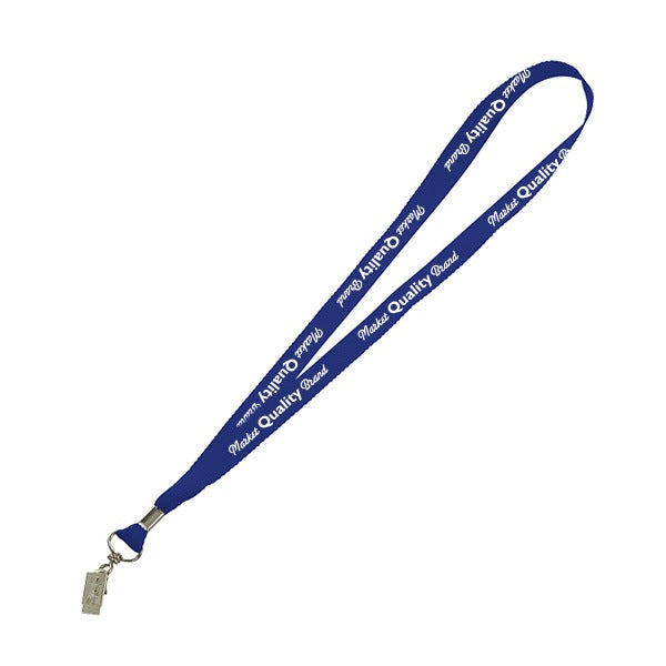 Lanyard with Bulldog Clip  Imprinted with Logo (Q174776)