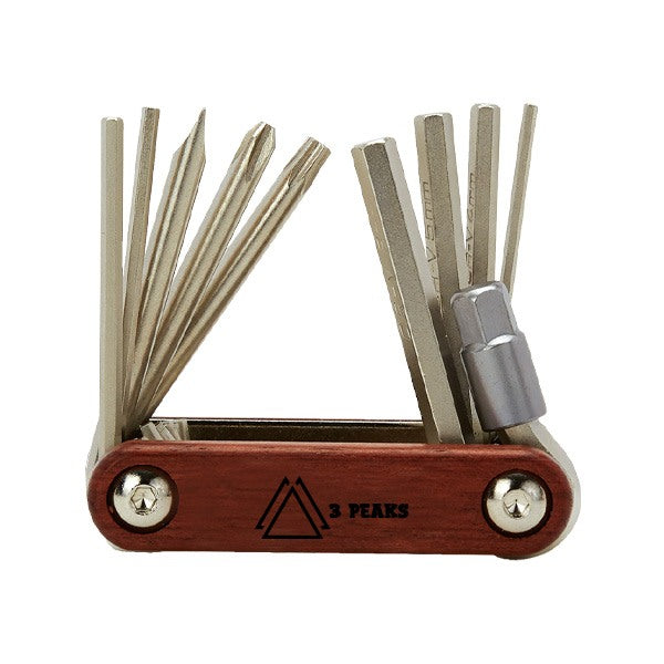 Bandelier 10-in-1 Folding Tool with Rosewood Handle  Imprinted with Logo (Q183522)