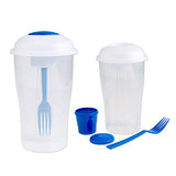 3 Pc Salad Makers Shakers Set Blue (Q183911)