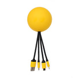 SqueezieCords Smiley Charging Cables Yellow (Q189911)