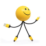 SqueezieCords Smiley Charging Cables Yellow (Q189911)