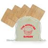 Bamboo Coaster Kit with Canvas Bag (Q190411)