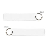 1.25" x 5.75" 2 Sided Dye Sub Bag Tag With KeyRing (Q196111)