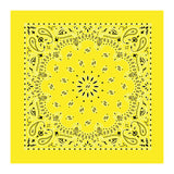 22 In Traditional USA Paisleys Bandana - Yellow (Q206522)