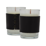 Harper Leather Wrapped Candles (Q210011)