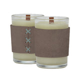 Harper Leather Wrapped Candles (Q210011)