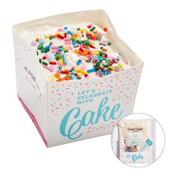 Instacake Appreciation Cake In A Card  Imprinted with Logo (Q210422)