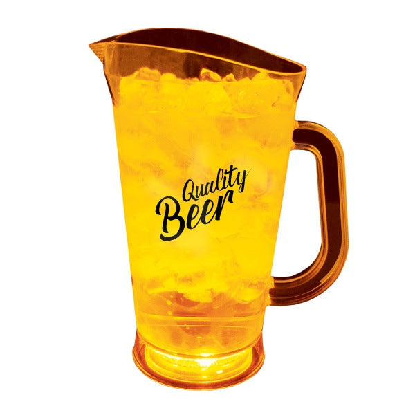 70 Oz. Plastic Lighted Pitcher  Imprinted with Logo (Q212522)