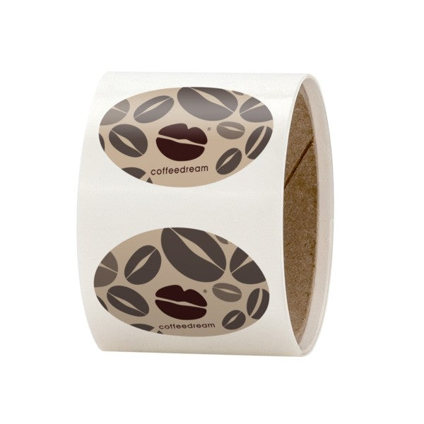 3" x 2" Oval Roll Sticker Labels (Q213522)